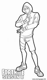 Ikonik Skin From Fortnite Season 8 Coloring Page Printable  Home sketch template