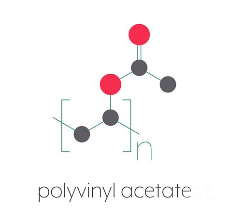 Polyvinyl Acetate Polymer Chemical Structure Photograph by Molekuul/science Photo Library - Pixels