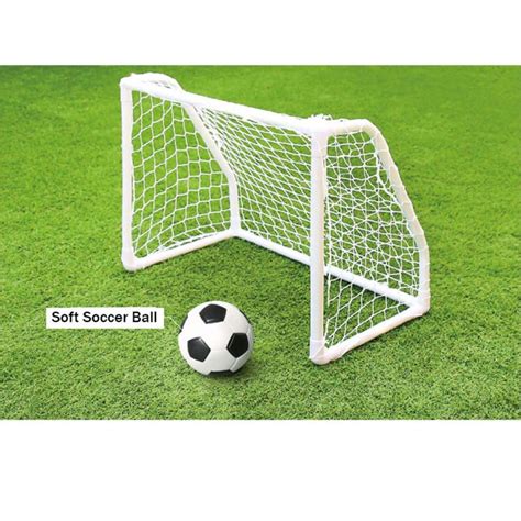 [KEMOEM] Mini Soccer Goal Post Net 19.6″ X 26″ & Soft Soccer Ball Soccer for Kids Outdoor ...