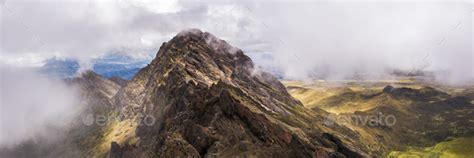 Ruminahui Volcano summit, Cotopaxi National Park, Avenue of Volcanoes, Ecuador, South America ...