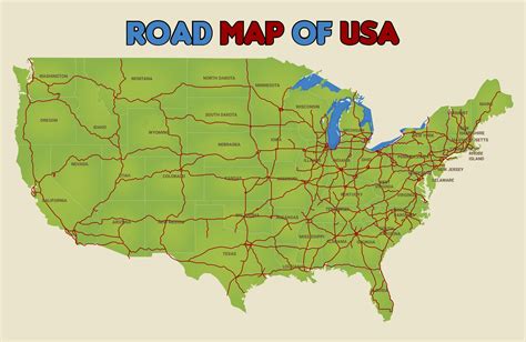 6 Best Images of Free Printable US Road Maps - United States Road Map ...