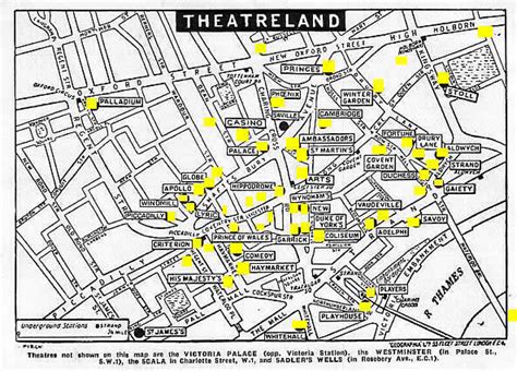 London's West End Theatreland Maps