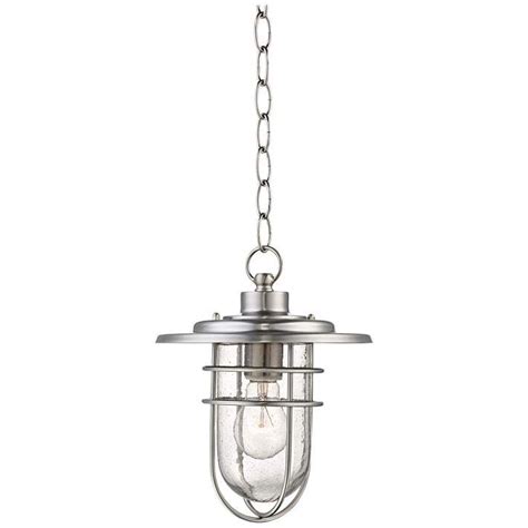Stratus Collection 10 1/2" High Nickel Outdoor Hanging Light - #X9963 | Lamps Plus | Outdoor ...