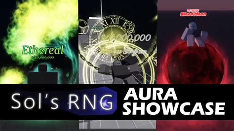 SOLS RNG AURA SHOWCASE (Sol's RNG) - YouTube