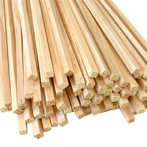 Square Wood Dowels 1/4 Inch by 36 Inch Length Natural Pine | Etsy