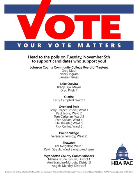 General Election Support Flyer - Home Builders Association of Greater ...