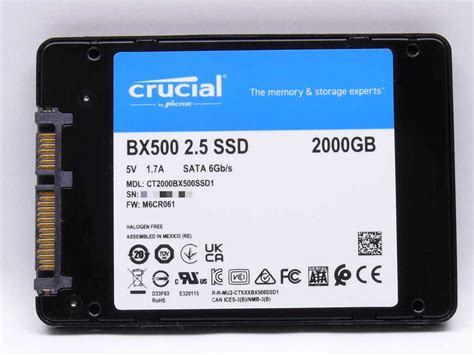 Crucial BX500 - 2.5'' SSD se SATA rozhraním, zrychlení či rozšíření ...