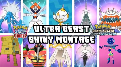 SHINY ULTRA BEASTS MONTAGE IN POKEMON SWORD/SHIELD AND USUM! - YouTube