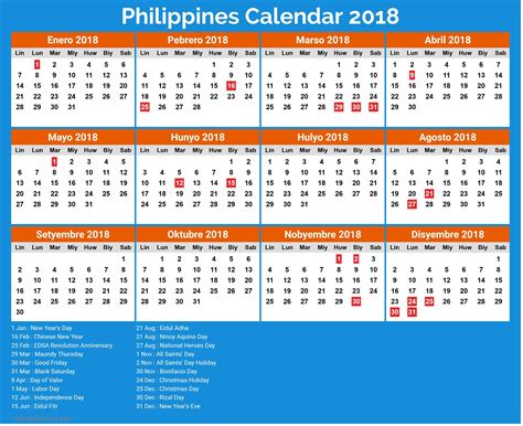 Holidays In Philippines Printable | Calendar Template Printable