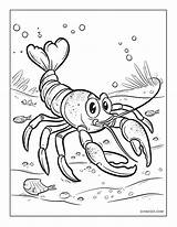 Cartoon Lobster Coloring Pages Printable – Shinzoocom sketch template