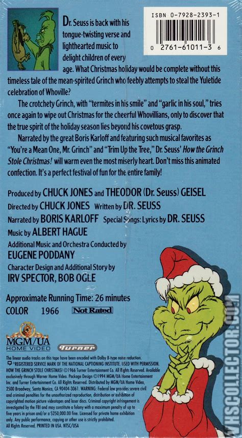 How the Grinch Stole Christmas! | VHSCollector.com