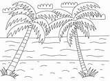Tropical Coloring Page sketch template