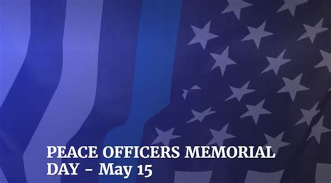 Recognizing Peace Officers Memorial Day - NFTA Elements