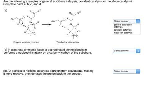 Solved Are the following examples of general acid/base | Chegg.com