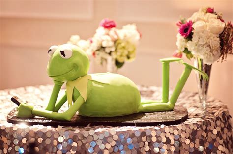 Kermit the Frog groom's cake from The Butter End in Santa Monica, CA ...