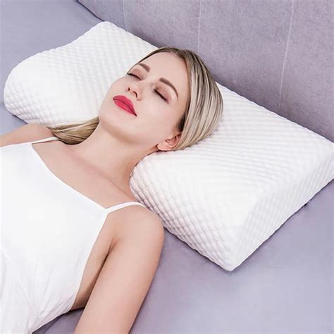 Memory Foam Contour Pillow Cervical Pillows for Sleeping Relieve Neck ...