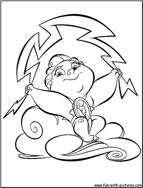 Baby Hercules Coloring Page