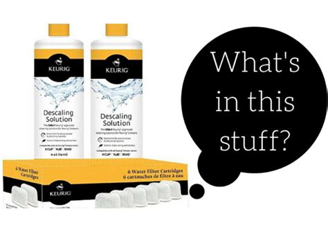 What are the Keurig Descaling Solution Ingredients?