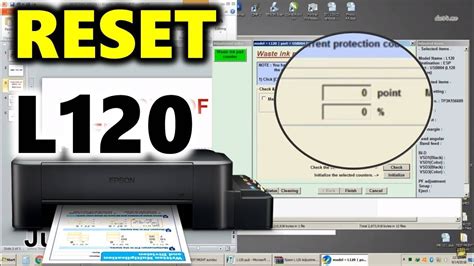 HOW TO RESET EPSON L120 WASTE INKPAD COUNTER 100% Working! - YouTube