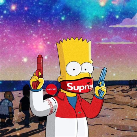 #freetoedit#bart #Simpson #supreme #maskon #remixit | Simpson wallpaper iphone, Bart simpson art ...