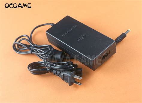 OCGAME EU US AC Adapter Power Supply Charger Cord for Playstation 2 PS2 Slim 70001 7004 7008 ...