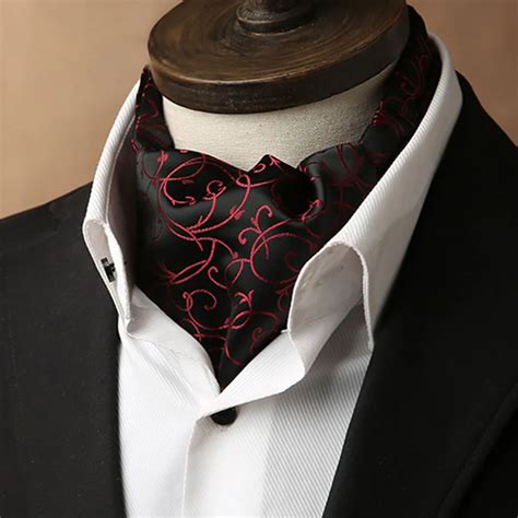 TieSet Men Vintage Polka Wedding Formal Cravat Ascot Scrunch Self British style Gentleman ...