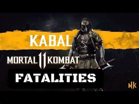 Mortal Kombat 11 Kabal Fatalities : r/VictaTheDragon