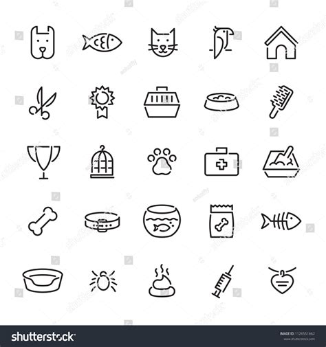 Pet Logo Design Template Set Vector Stock Vector (Royalty Free ...