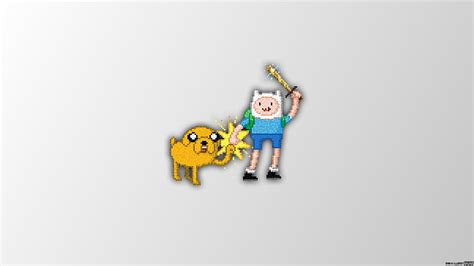 HD wallpaper: Adventure Time Jake and Finn character illustration, pixel art | Wallpaper Flare