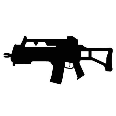 MACHINE GUN SILHOUETTE.ai Royalty Free Stock SVG Vector and Clip Art