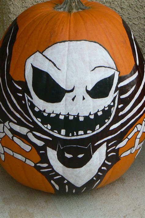 Jack Skellington Pumpkin Painting at PaintingValley.com | Explore collection of Jack Skellington ...