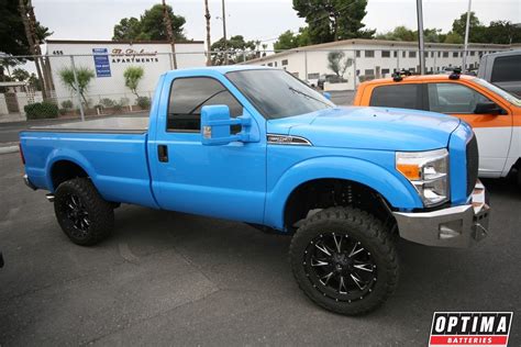 Blue Ford Super Duty at #SEMA 2013 Ford 4x4, Ford F250, 4x4 Trucks ...