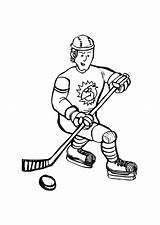 Hockey Coloring Pages sketch template