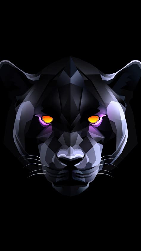 🔥 Download Black Panther Abstract Digital Art 4k Wallpaper iPhone HD by ...