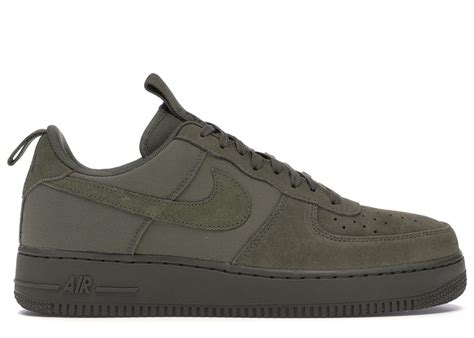 Nike Air Force 1 Low Canvas Medium Olive in Green for Men - Lyst