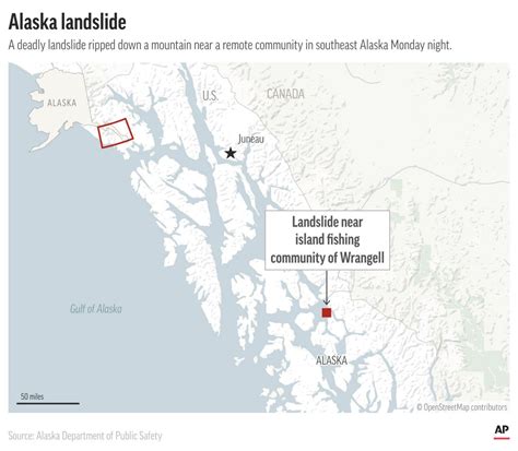 Search continues for the missing after landslide leaves 3 dead in Alaska fishing community