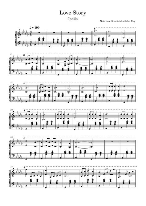 Love Story Sheet music for Piano (Solo) | Musescore.com