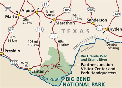 Big Bend National Park Map Guide