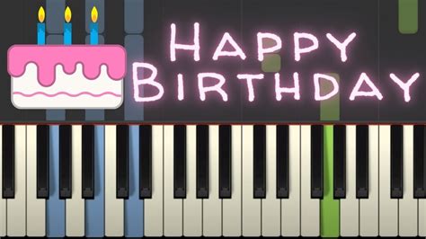 Happy Birthday to You piano tutorial with Chords, free sheet music - YouTube