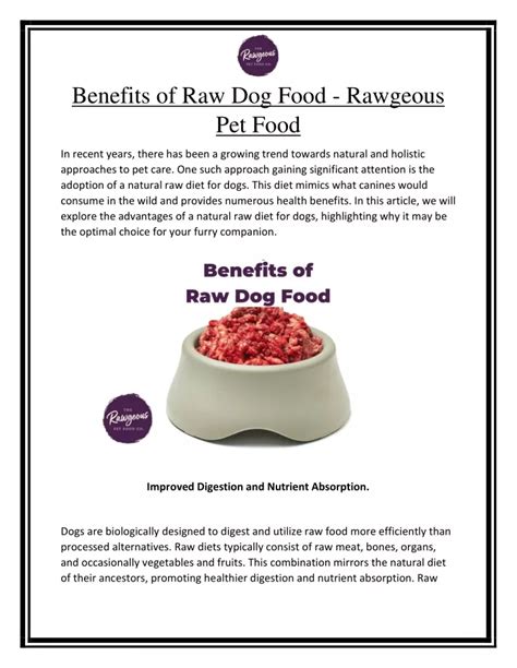 PPT - Benefits of Raw Dog Food PowerPoint Presentation, free download - ID:12204230