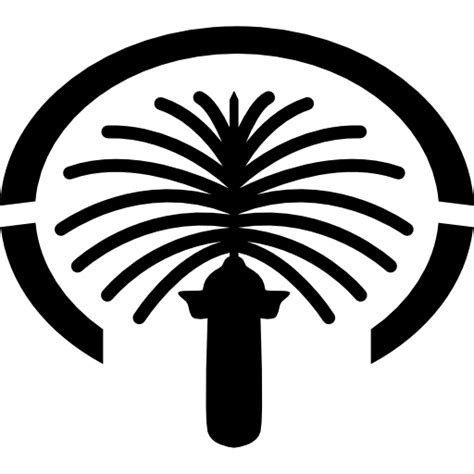 Free Icon | Palm jumeirah monument, dubai