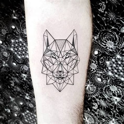 wolf head tattoo geometric - Melda Calhoun