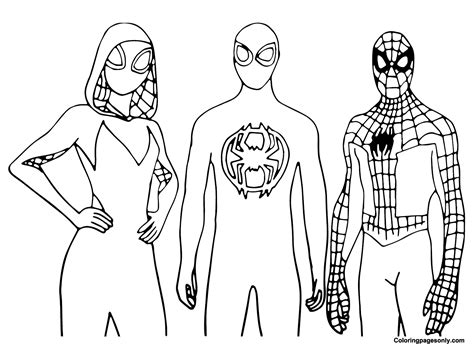 Spidey Coloring Pages Printable for Free Download