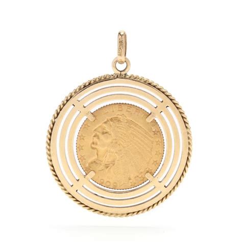 Gold Coin Pendant (Lot 1007 - Jewelry & Sterling SilverAug 20, 2020, 10:00am)