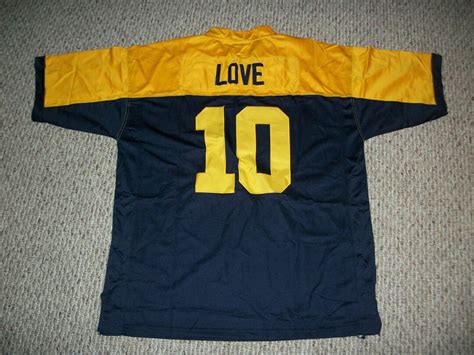 Jordan Love 10 Sewn Stitched Custom Jersey Throwback Blue/gold Green Bay All Adult Sizes - Etsy