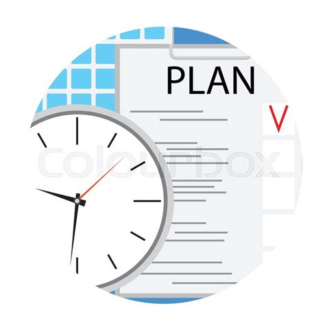 Business plan icon round flat vector. ... | Stock Vector | Colourbox