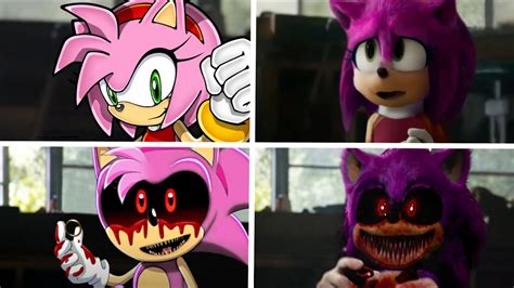 Sonic Movie 2 Choose Your Favorite Character Design (Amy Vs Amy.exe Vs Amy X Vs Amy movie) - YouTube