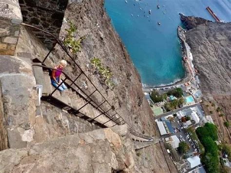 daily timewaster: Saint Helena, one of the longest straight staircases in the world. The ...