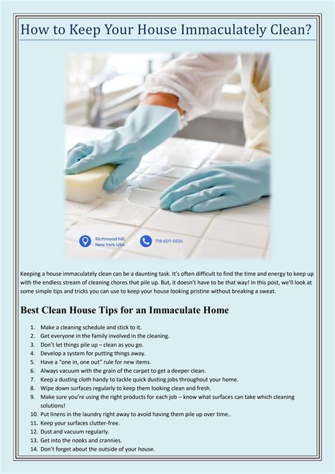 How to Keep Your House Immaculately Clean? by Immaculate Cleaning LLC - Issuu