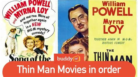 Thin Man Movies in Order - BuddyTV